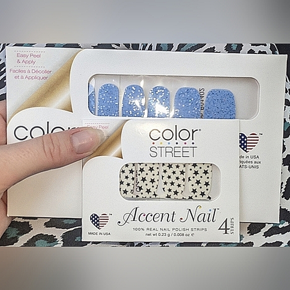 Last Chance! COLOR STREET Star for the Course Accent and Sky High Full Nail Set - Picture 5 of 5